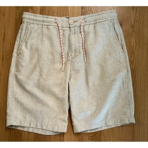 Scotch & Soda "Fave" Cotton-Linen Bermuda Shorts • Size 30‎ • Stone / Neutral